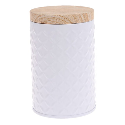 Round Wood Storage Box